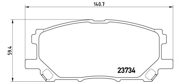 Тормозные колодки BREMBO P 83 067