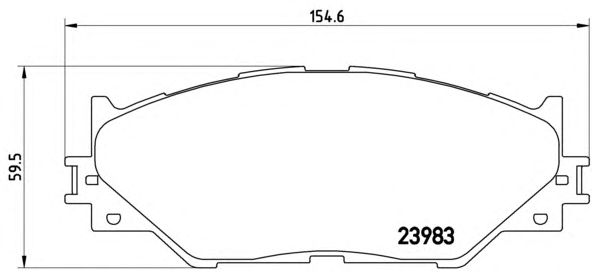 Тормозные колодки BREMBO P 83 074