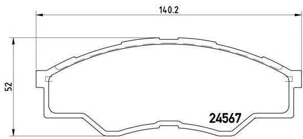 Тормозные колодки BREMBO P 83 096