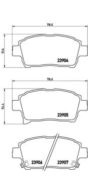 Тормозные колодки BREMBO P 83 103