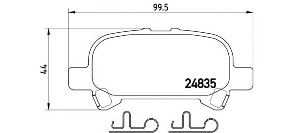 Гальмівні колодки BREMBO P 83 110