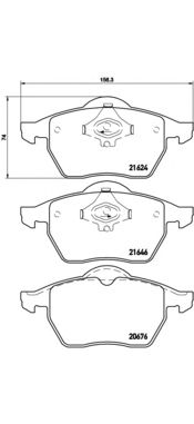 Тормозные колодки BREMBO P 85 036