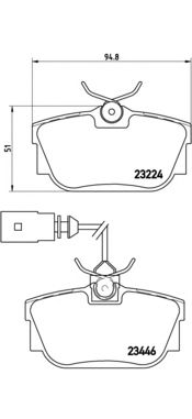 Тормозные колодки BREMBO P 85 046