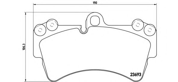 Тормозные колодки BREMBO P 85 065