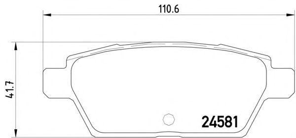 Тормозные колодки MINTEX MDB3074