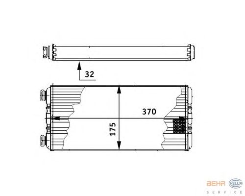 Радіатор опалення HELLA 8FH 351 312-571
