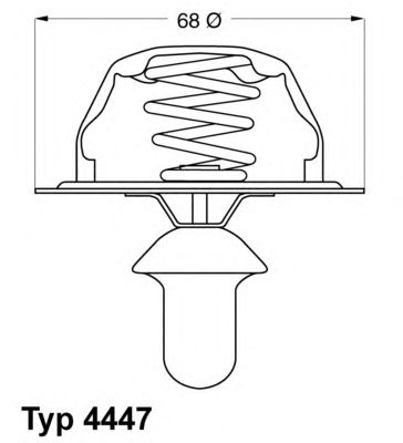 Термостат WAHLER 4447.85D