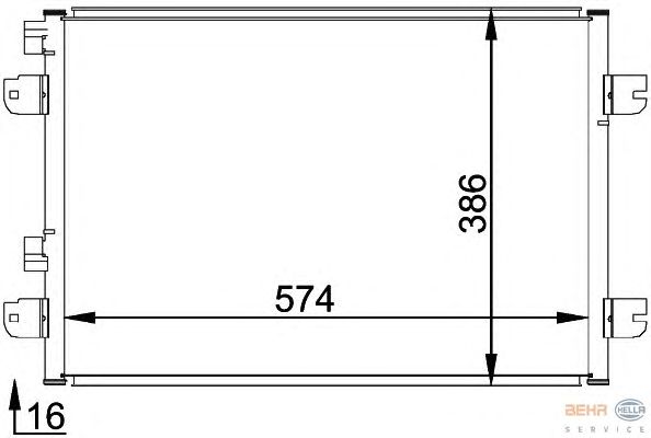 Радиатор кондиционера HELLA 8FC 351 318-371