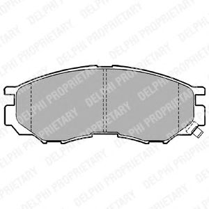Тормозные колодки DELPHI LP1010