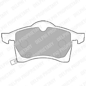 Тормозные колодки DELPHI LP1309