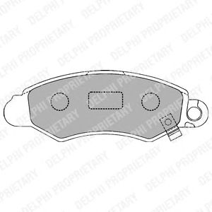 Тормозные колодки DELPHI LP1318