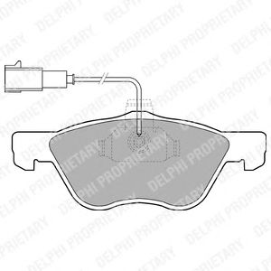 Тормозные колодки DELPHI LP1408