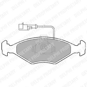 Тормозные колодки DELPHI LP1415