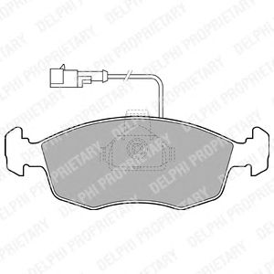 Тормозные колодки DELPHI LP1416