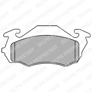 Тормозные колодки DELPHI LP1431