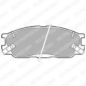 Тормозные колодки DELPHI LP1459