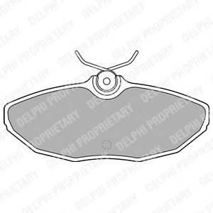 Тормозные колодки DELPHI LP1505
