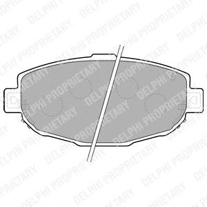 Тормозные колодки DELPHI LP1661