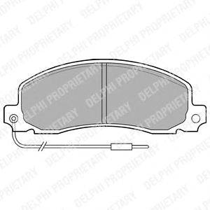 Гальмівні колодки DELPHI LP504