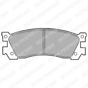 Тормозные колодки DELPHI LP632