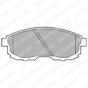 Тормозные колодки DELPHI LP812
