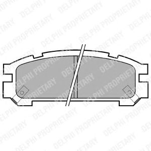 Тормозные колодки DELPHI LP814