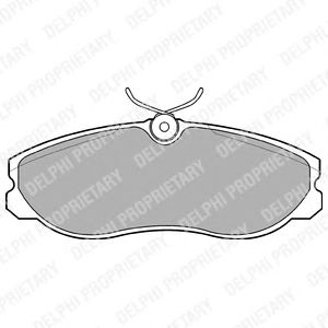 Тормозные колодки DELPHI LP847