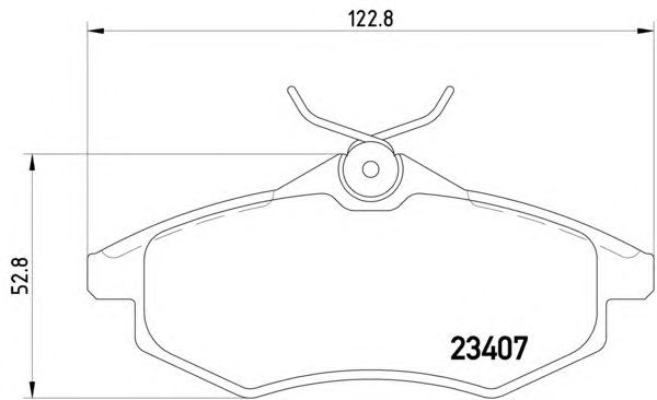 Тормозные колодки HELLA 8DB 355 010-161