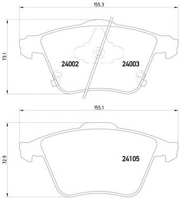 Тормозные колодки HELLA 8DB 355 011-051