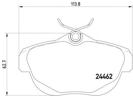 Тормозные колодки HELLA 8DB 355 012-881