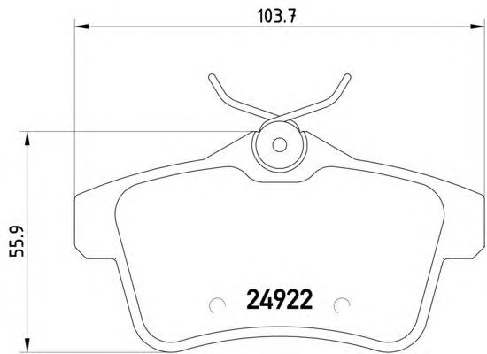 Тормозные колодки HELLA 8DB 355 014-531