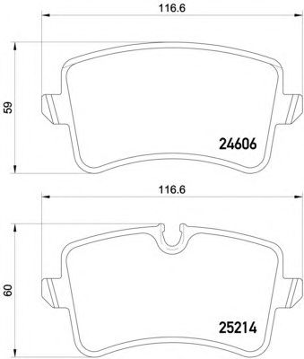 Тормозные колодки HELLA 8DB 355 016-061