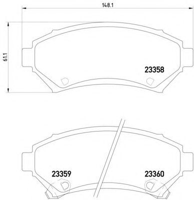 Тормозные колодки HELLA 8DB 355 016-951