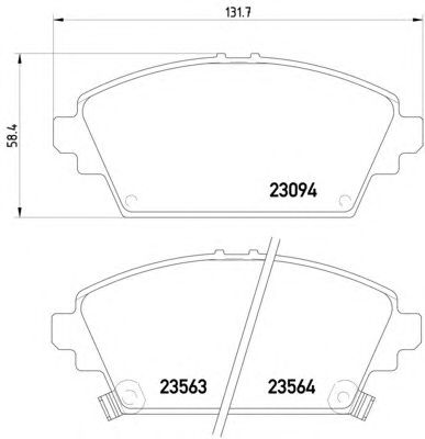Тормозные колодки HELLA 8DB 355 017-171