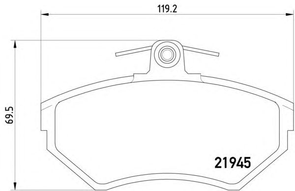 Тормозные колодки HELLA 8DB 355 018-251