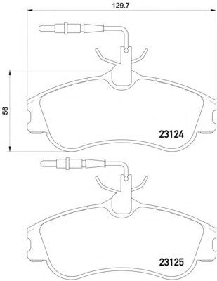 Тормозные колодки HELLA 8DB 355 018-261
