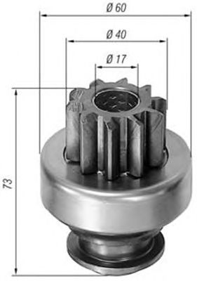 Бендикс стартера MAGNETI MARELLI 940113020039