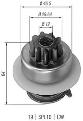 Бендикс стартера MAGNETI MARELLI 940113020074