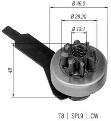 Бендикс стартера MAGNETI MARELLI 940113020280