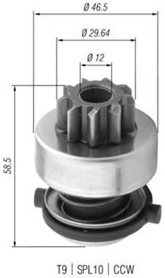 Бендикс стартера MAGNETI MARELLI 940113020371