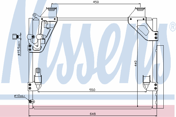 Радиатор кондиционера NISSENS 940082