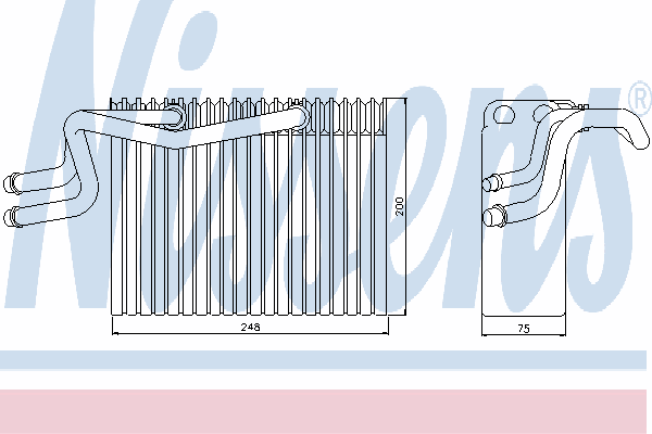 Испаритель кондиционера NISSENS 92215