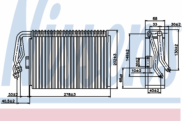 Випарник кондиціонера NISSENS 92097