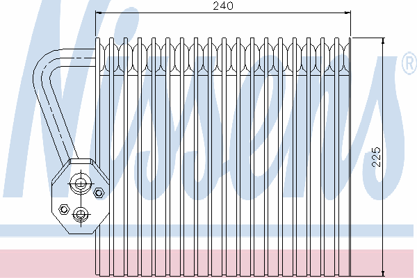 Испаритель кондиционера NISSENS 92167