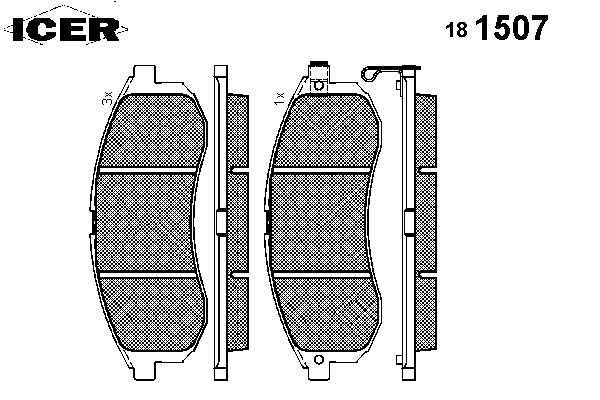 Тормозные колодки ICER 181507