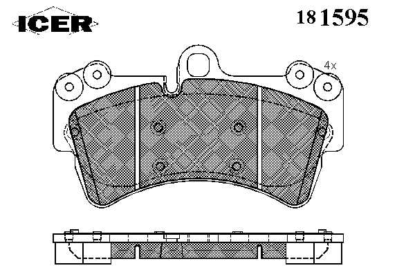 Тормозные колодки ICER 181595