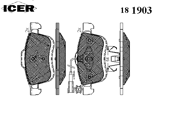 Тормозные колодки ICER 181903