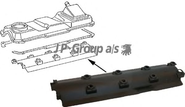 Маслоотражатель вентиляції картера JP GROUP 1112001400