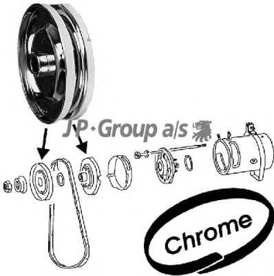 Шкив генератора JP GROUP 8190500506