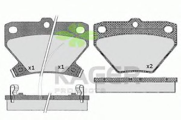 Тормозные колодки KAGER 35-0498